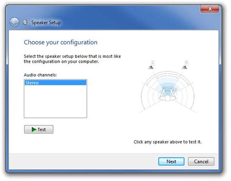 test speakers on my computer.